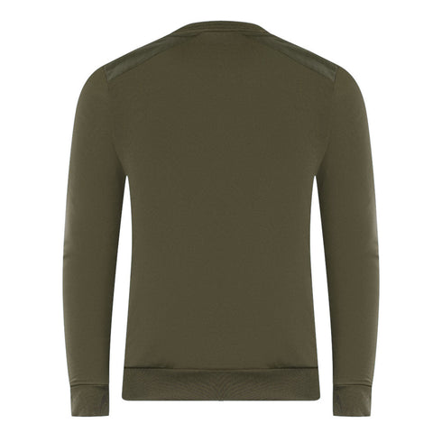 Lyle Scott Ripstop Panel Green Sweater